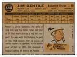 1960 Topps Baseball #448 Jim Gentile Orioles EX-MT 493575