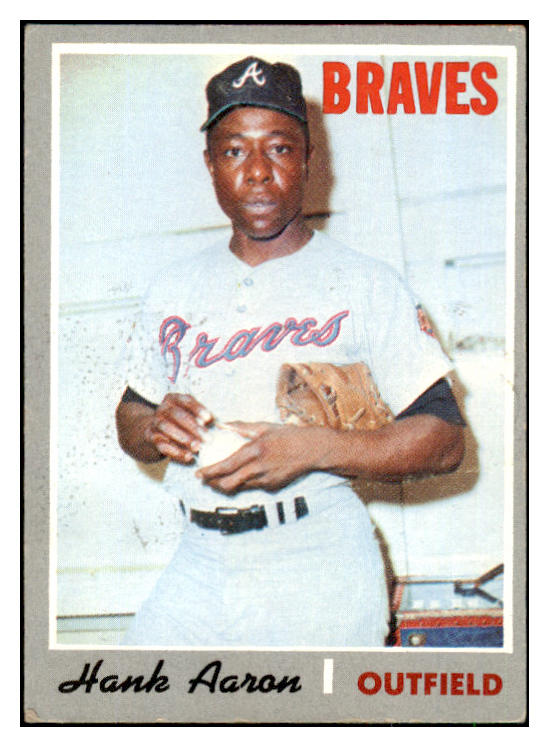 1970 Topps Baseball #500 Hank Aaron Braves VG-EX 493582