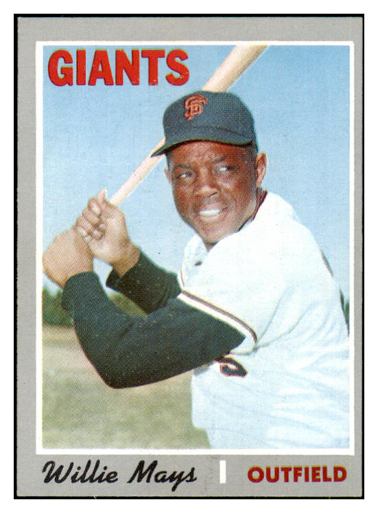 1970 Topps Baseball #600 Willie Mays Giants EX-MT 493587