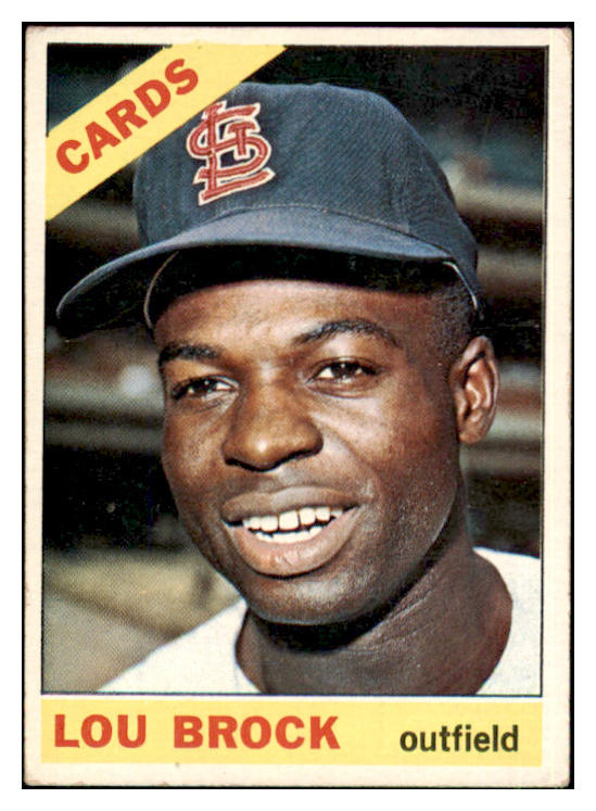 1966 Topps Baseball #125 Lou Brock Cardinals VG-EX 493595