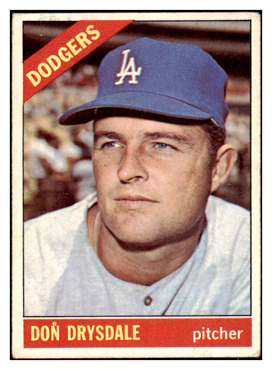 1966 Topps Baseball #430 Don Drysdale Dodgers VG 493616