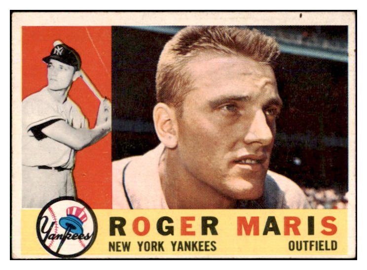 1960 Topps Baseball #377 Roger Maris Yankees VG-EX 493626