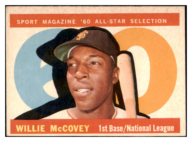 1960 Topps Baseball #554 Willie McCovey A.S. Giants EX 493633