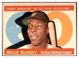 1960 Topps Baseball #554 Willie McCovey A.S. Giants EX 493633