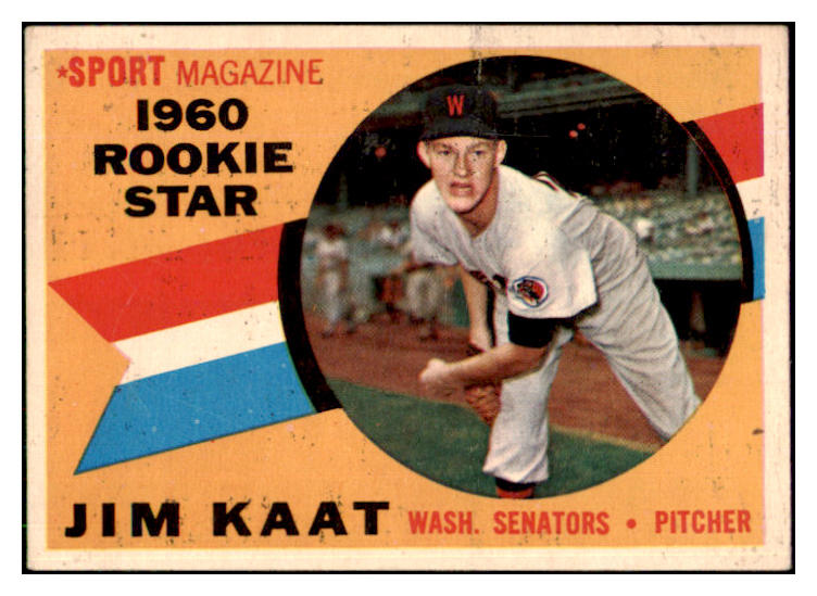 1960 Topps Baseball #136 Jim Kaat Senators VG-EX 493641