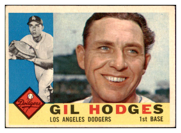 1960 Topps Baseball #295 Gil Hodges Dodgers VG-EX 493646