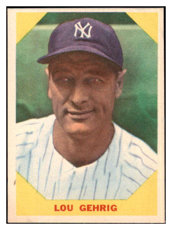 1960 Fleer Baseball #028 Lou Gehrig Yankees NR-MT 493655