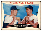 1960 Topps Baseball #160 Mickey Mantle Ken Boyer VG-EX 493658