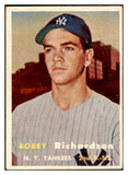 1957 Topps Baseball #286 Bobby Richardson Yankees EX-MT 493663