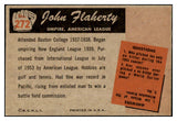 1955 Bowman Baseball #272 John Flaherty Umpire NR-MT 493679