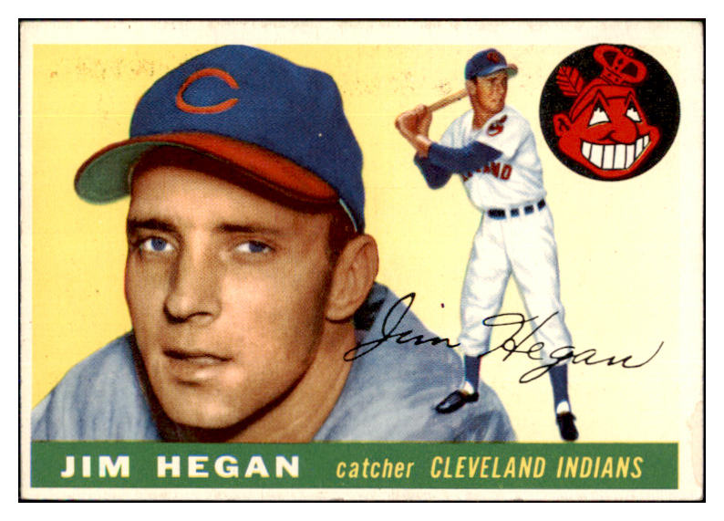 1955 Topps Baseball #007 Jim Hegan Indians EX-MT 493689