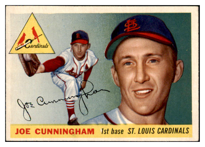 1955 Topps Baseball #037 Joe Cunningham Cardinals EX-MT 493696