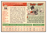1955 Topps Baseball #058 Jim Rivera White Sox EX-MT 493704