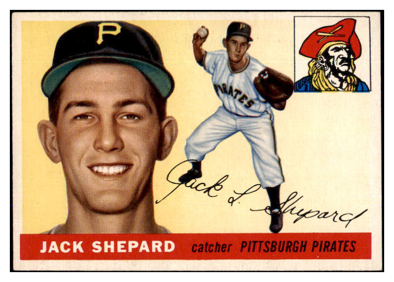 1955 Topps Baseball #073 Jack Shepard Pirates EX-MT 493712