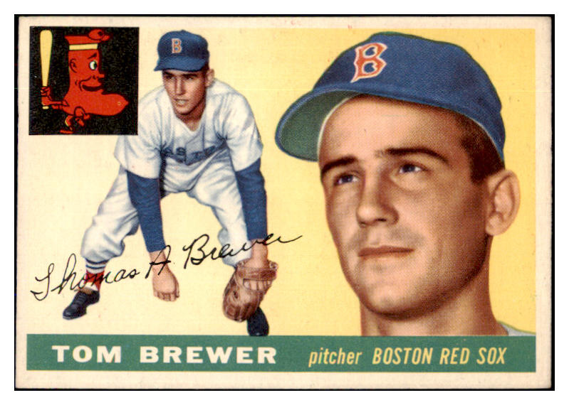 1955 Topps Baseball #083 Tom Brewer Red Sox EX-MT 493716