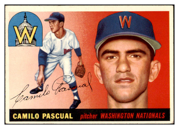 1955 Topps Baseball #084 Camilo Pascual Senators EX-MT 493717