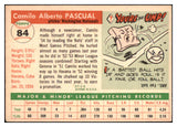 1955 Topps Baseball #084 Camilo Pascual Senators EX-MT 493717