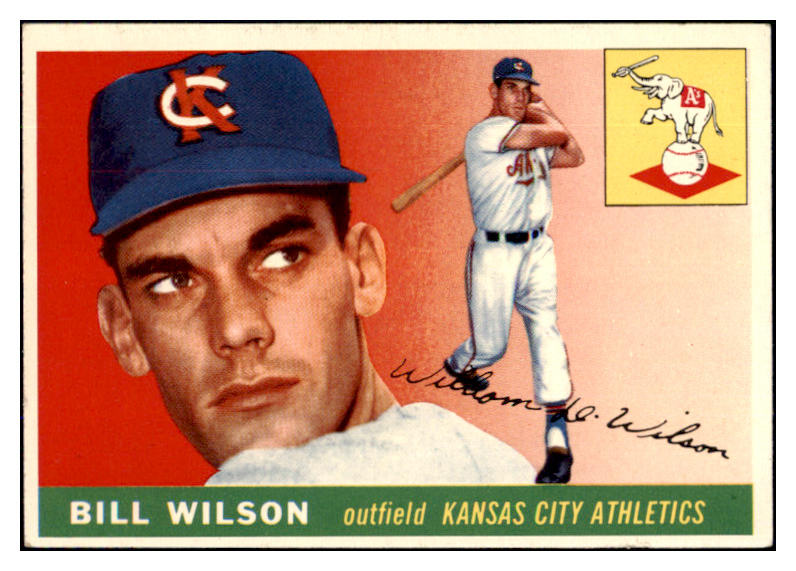 1955 Topps Baseball #086 Bill Wilson A's EX-MT 493719