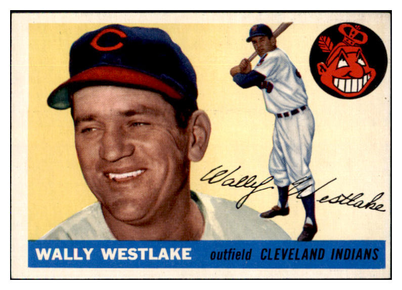 1955 Topps Baseball #102 Wally Westlake Indians EX-MT 493727