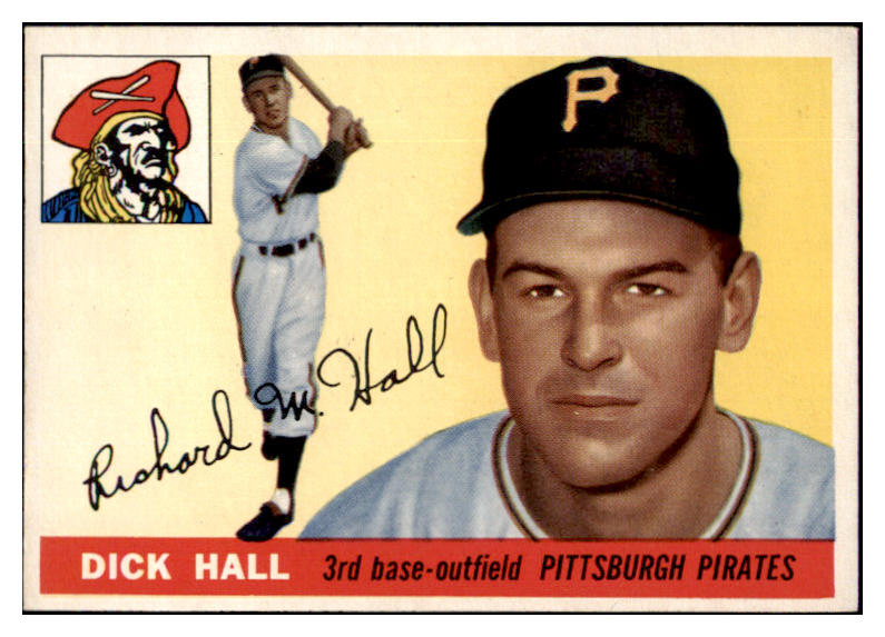 1955 Topps Baseball #126 Dick Hall Pirates EX-MT 493736