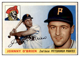 1955 Topps Baseball #135 Johnny O'Brien Pirates EX-MT 493745