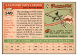 1955 Topps Baseball #149 Ray Crone Braves EX-MT 493760