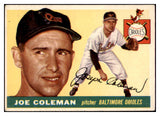 1955 Topps Baseball #162 Joe Coleman Orioles VG-EX 493763