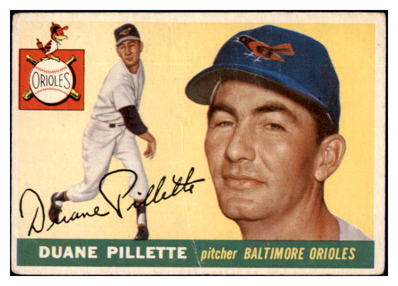 1955 Topps Baseball #168 Duane Pillette Orioles GD-VG 493767