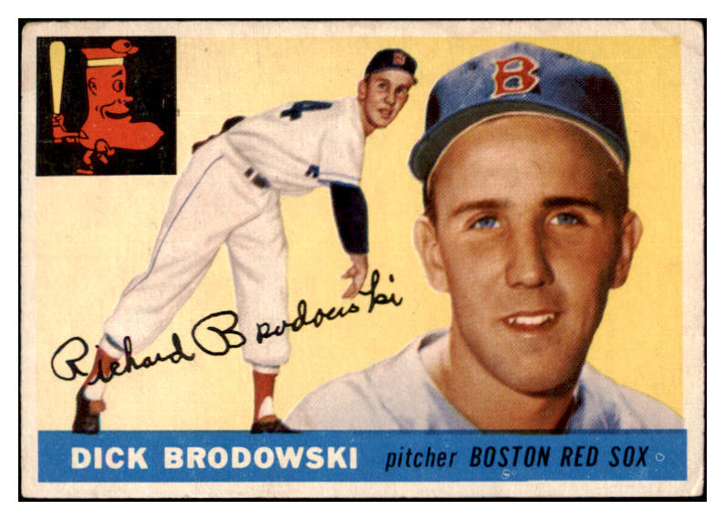 1955 Topps Baseball #171 Dick Brodowski Red Sox VG-EX 493770