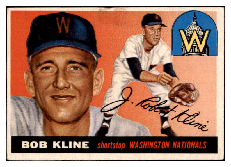 1955 Topps Baseball #173 Bob Kline Senators FR-GD 493772