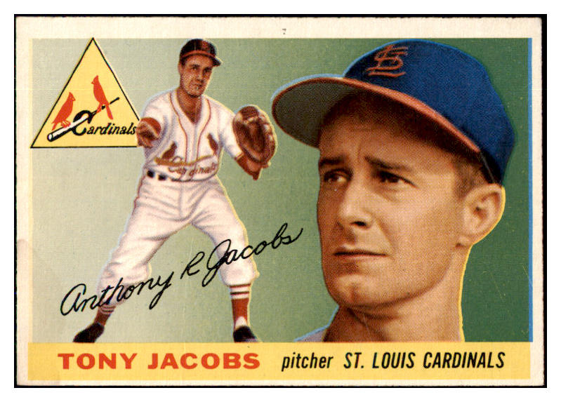 1955 Topps Baseball #183 Tony Jacobs Cardinals EX-MT 493779