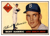 1955 Topps Baseball #199 Bert Hamric Dodgers VG-EX 493789