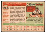 1955 Topps Baseball #202 Jim Owens Phillies VG-EX 493791