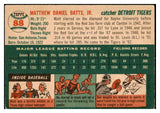 1954 Topps Baseball #088 Matt Batts Tigers VG-EX 493801