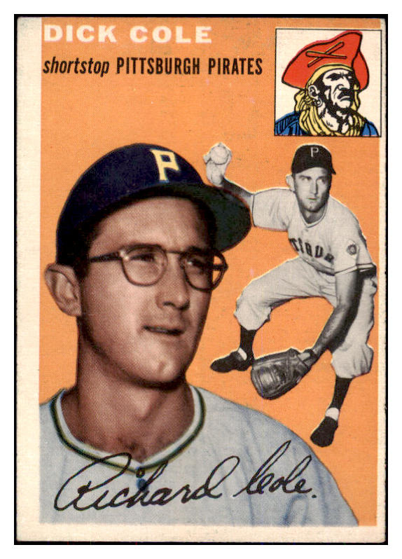 1954 Topps Baseball #084 Dick Cole Pirates VG-EX 493806