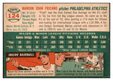 1954 Topps Baseball #124 Marion Fricano A's EX 493808