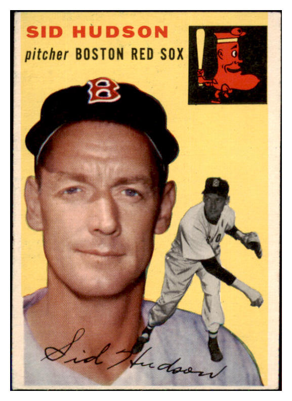 1954 Topps Baseball #093 Sid Hudson Red Sox EX 493809
