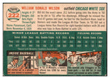 1954 Topps Baseball #222 Bill Wilson White Sox EX 493811