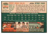 1954 Topps Baseball #241 Bob Miller Tigers EX 493814