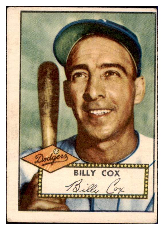 1952 Topps Baseball #232 Billy Cox Dodgers VG 493863