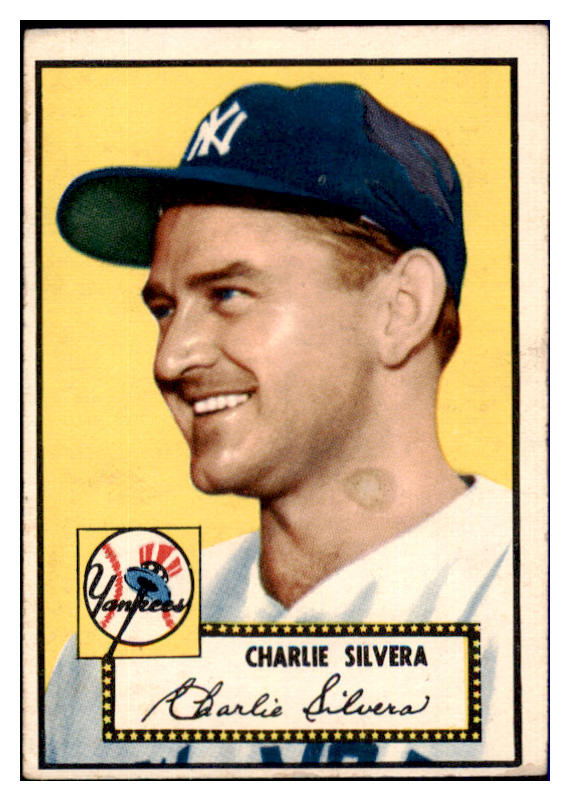 1952 Topps Baseball #168 Charlie Silvera Yankees VG-EX 493866