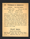 1941 Play Ball #030 Tommy Henrich Yankees EX 493871