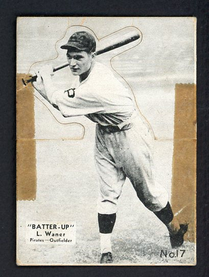 1934-36 Batter Up #017 Lloyd Waner Pirates Fair 493881
