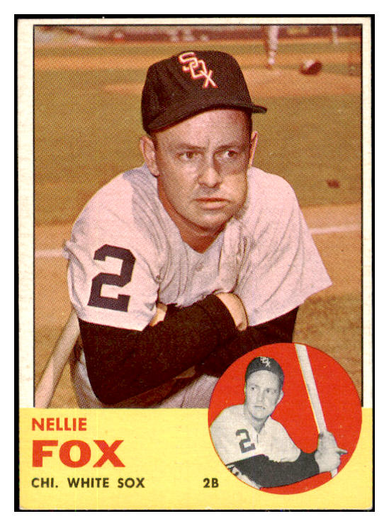 1963 Topps Baseball #525 Nellie Fox White Sox EX-MT 493907