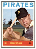 1964 Topps Baseball #570 Bill Mazeroski Pirates EX-MT 493909