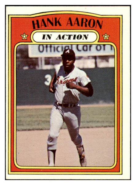 1972 Topps Baseball #300 Hank Aaron IA Braves EX-MT 493919