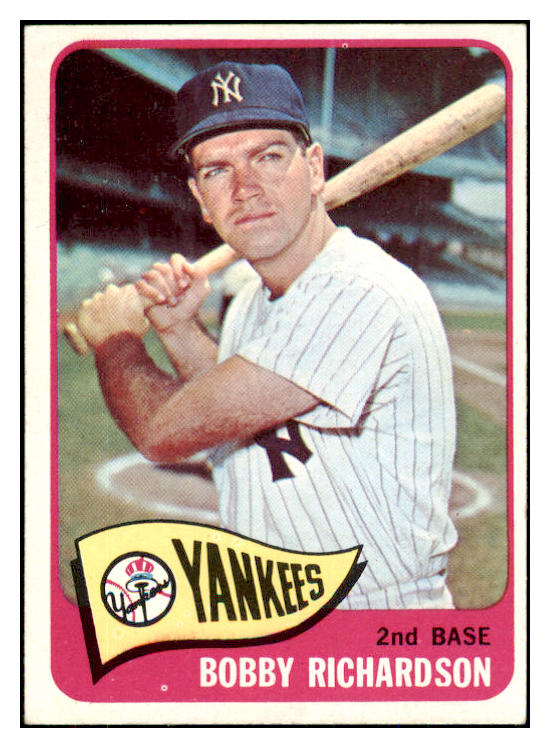 1965 Topps Baseball #115 Bobby Richardson Yankees VG-EX 493929