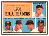 1961 Topps Baseball #045 N.L. ERA Leaders Drysdale VG-EX 493938