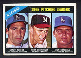 1966 Topps Baseball #223 N.L. Win Leaders Sandy Koufax GD-VG 493947