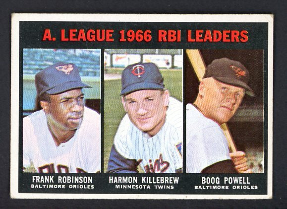 1967 Topps Baseball #241 A.L. RBI Leaders Robinson VG-EX 493960